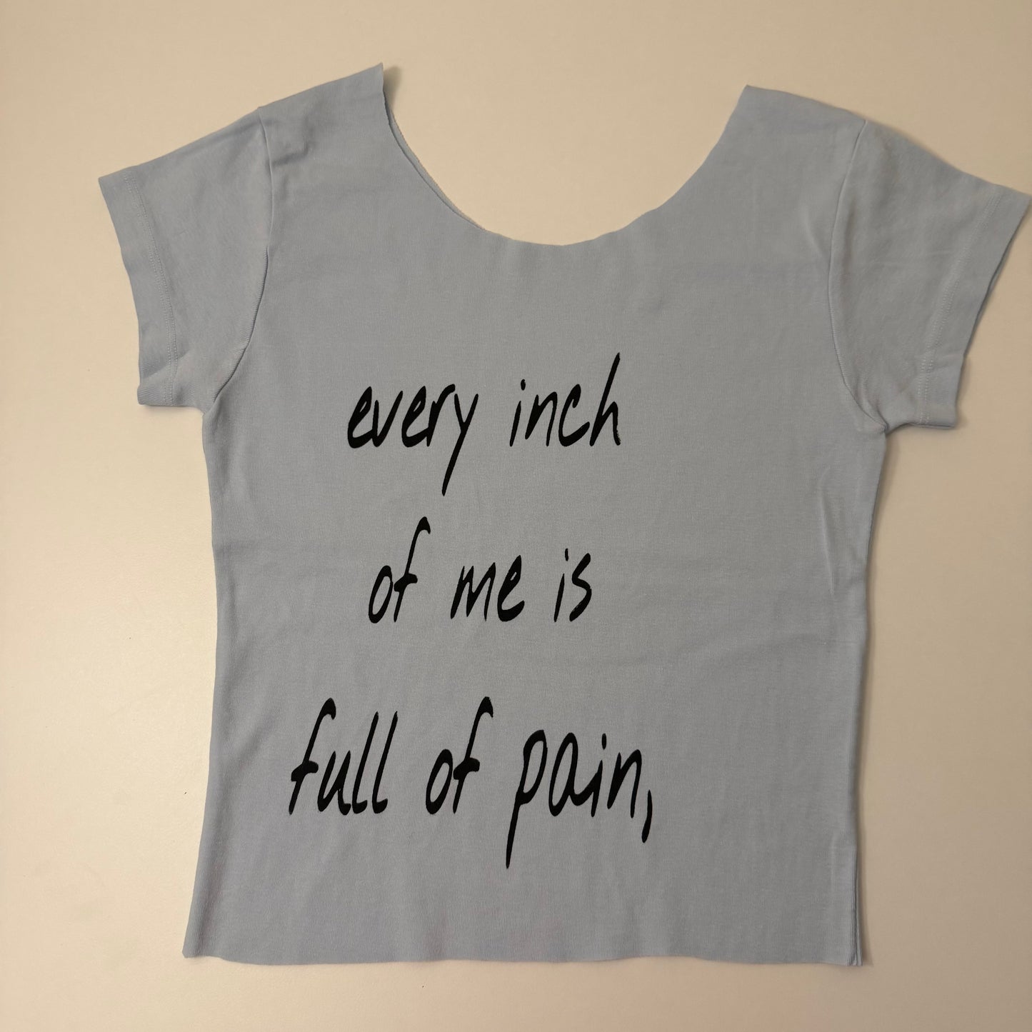 Lover you should've come off the shoulder baby tee - S