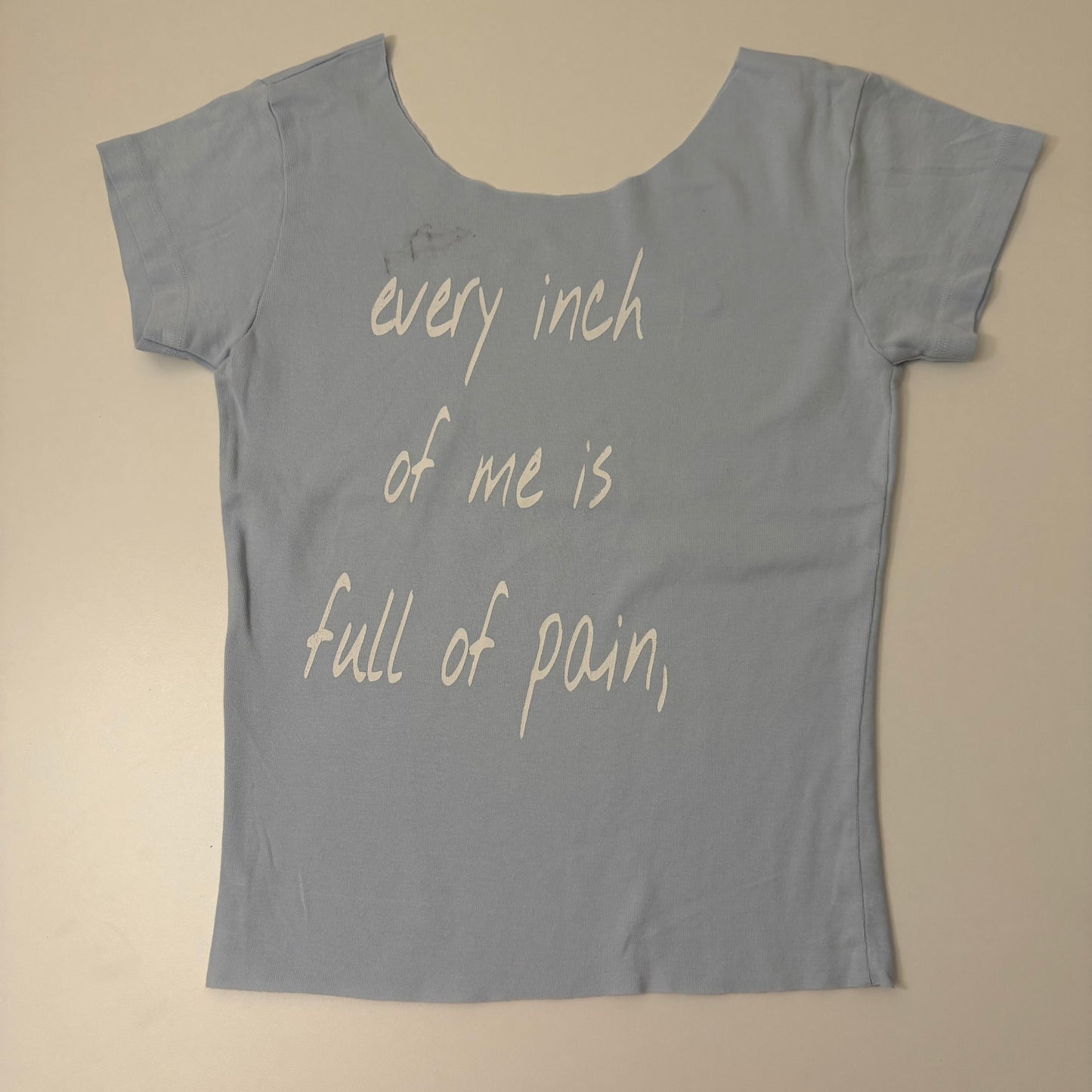 Lover you should've come off the shoulder baby tee - S