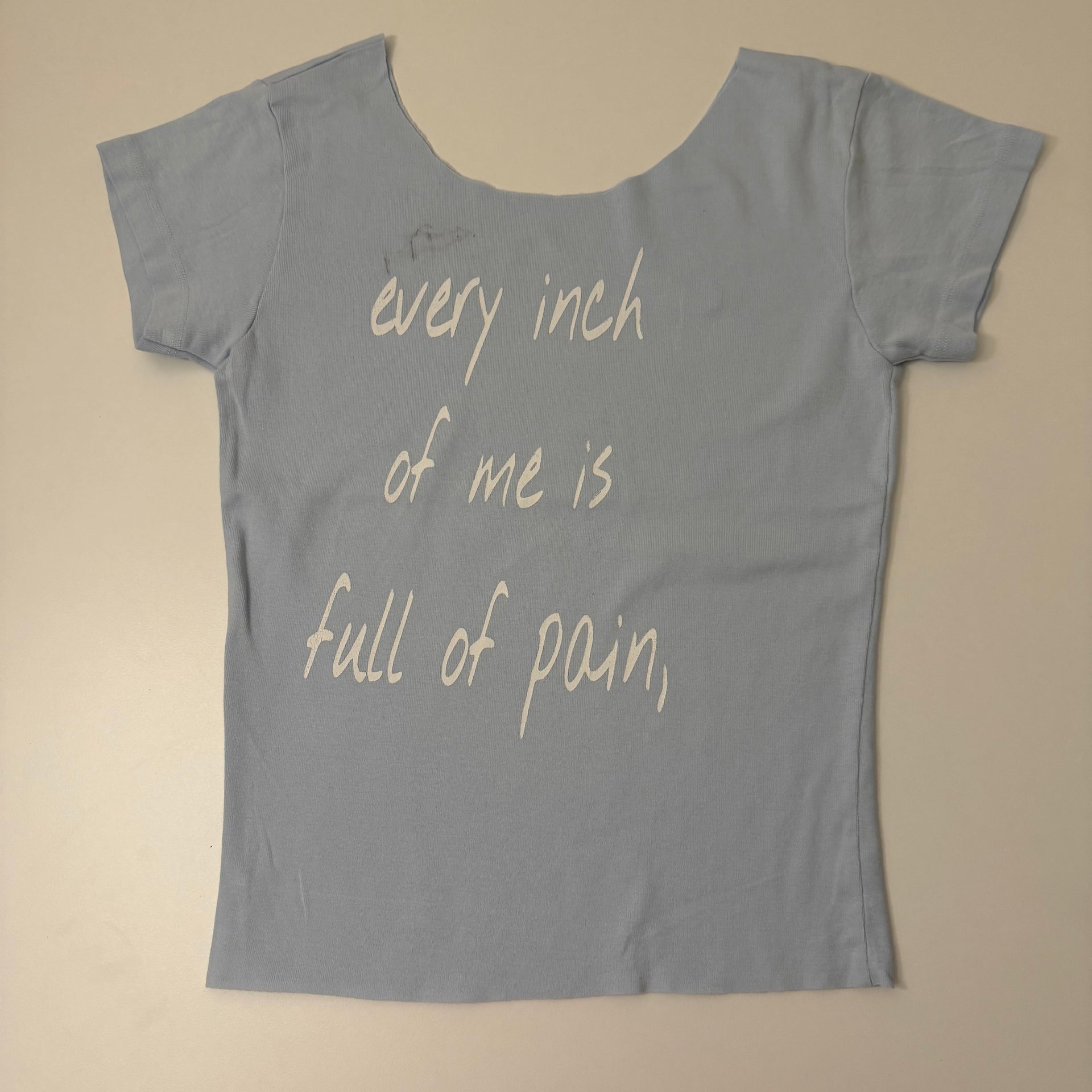 Lover you should've come off the shoulder baby tee - S
