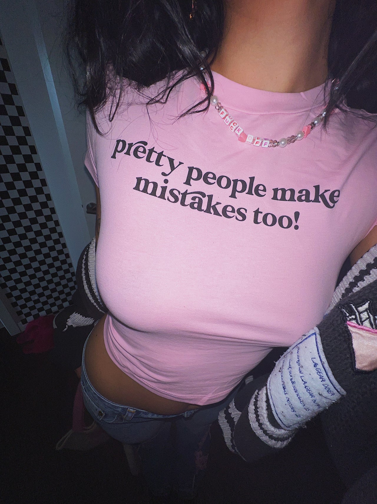 Pretty people make mistakes too crop top