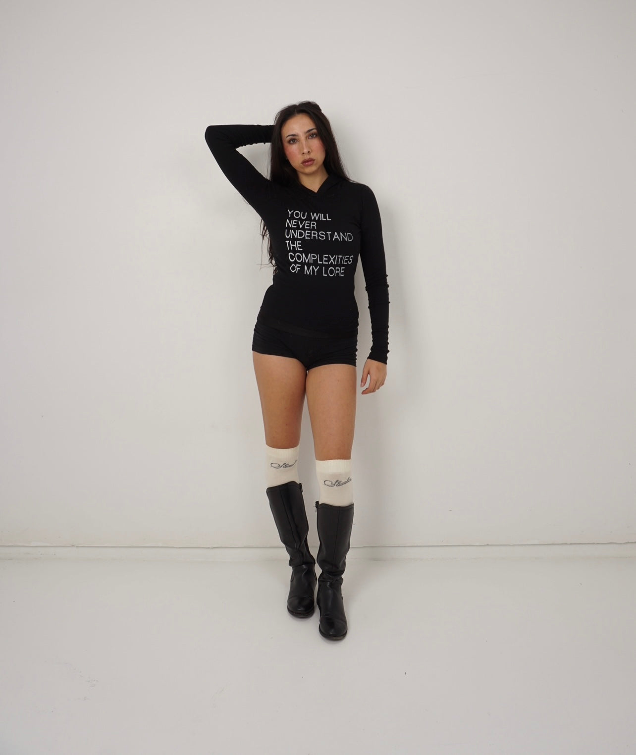 You will never understand the complexities of my lore long sleeve hoodie