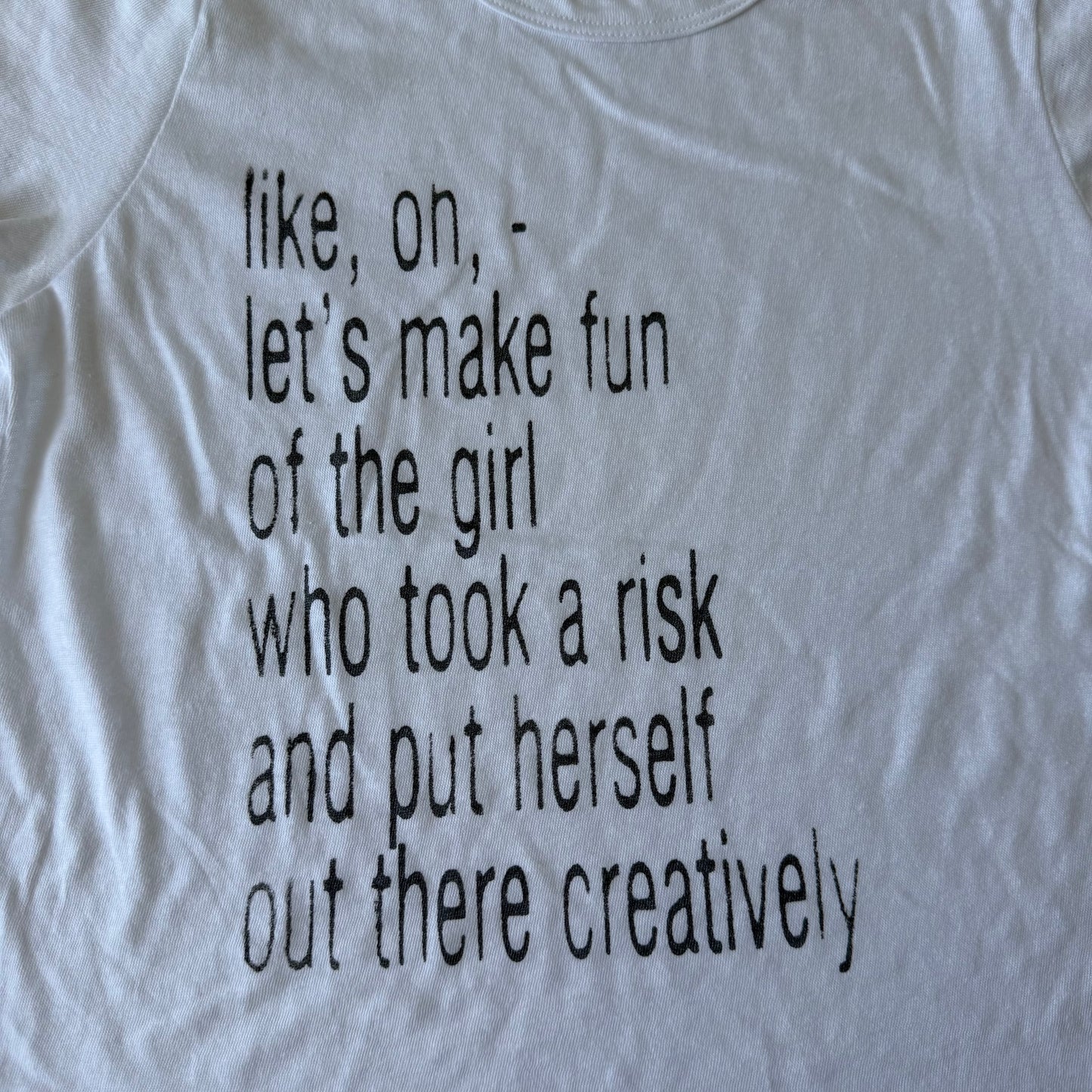 Girls being creative baby tee - M