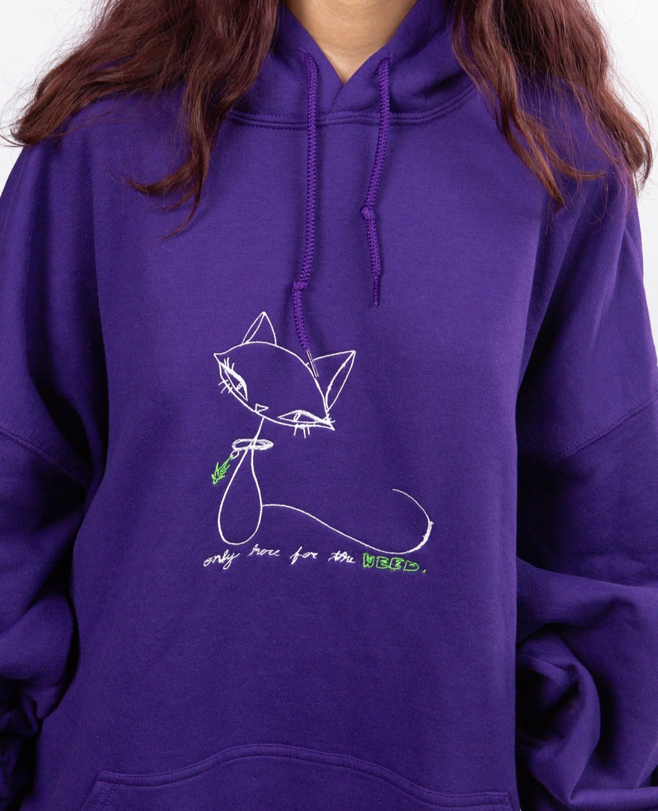 Only here for the… hoodie