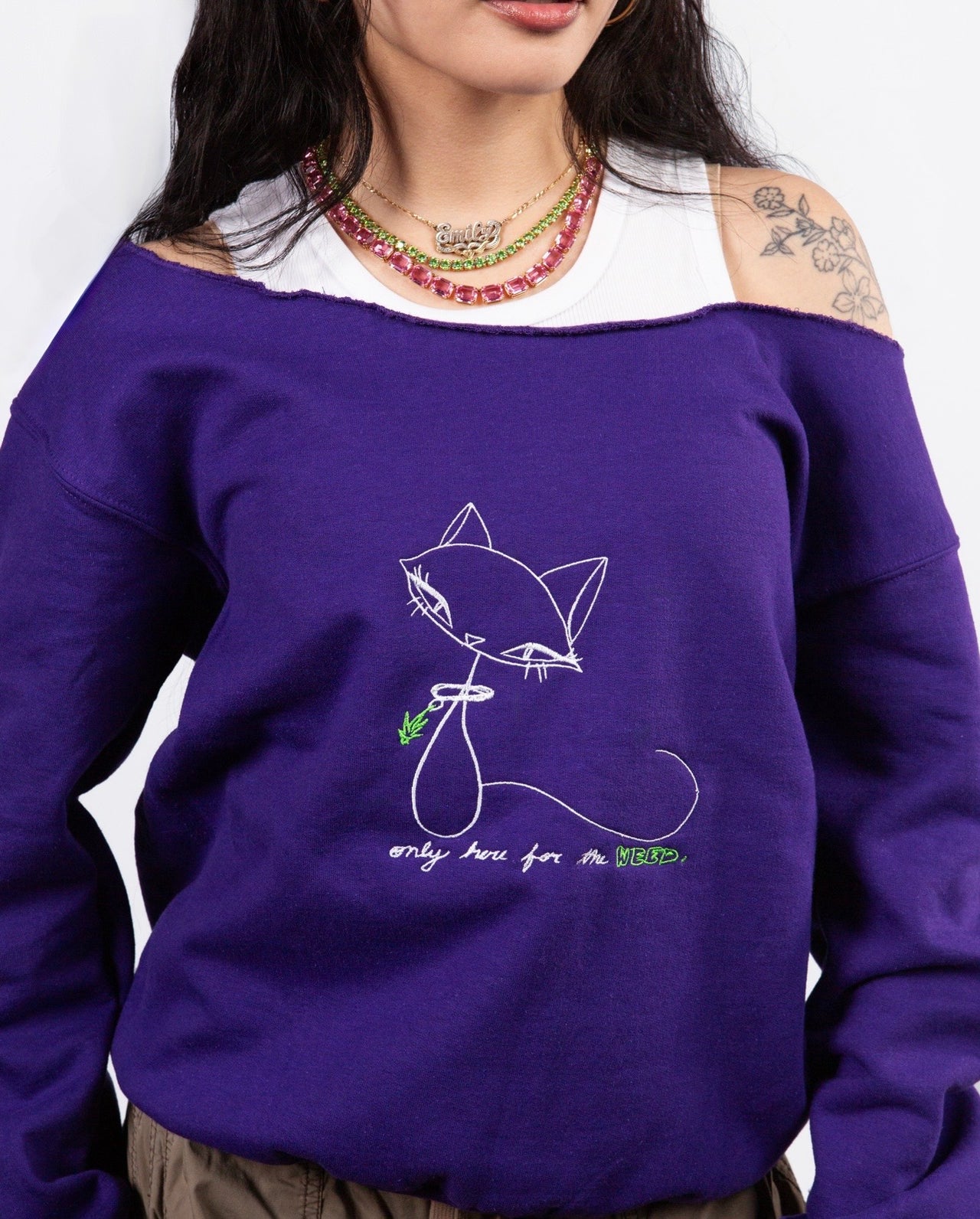 Only here for the… off the shoulder sweater