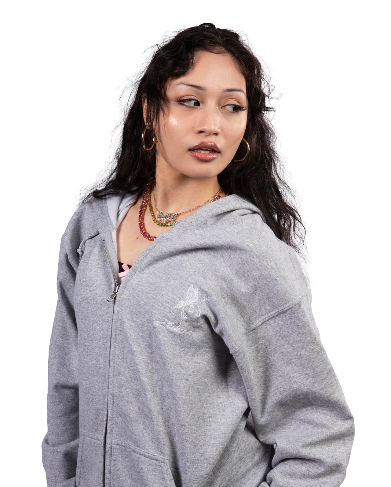 Only interested in fairy activities zip up hoodie