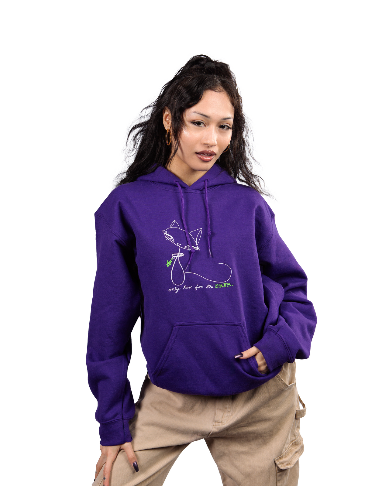Only here for the… hoodie