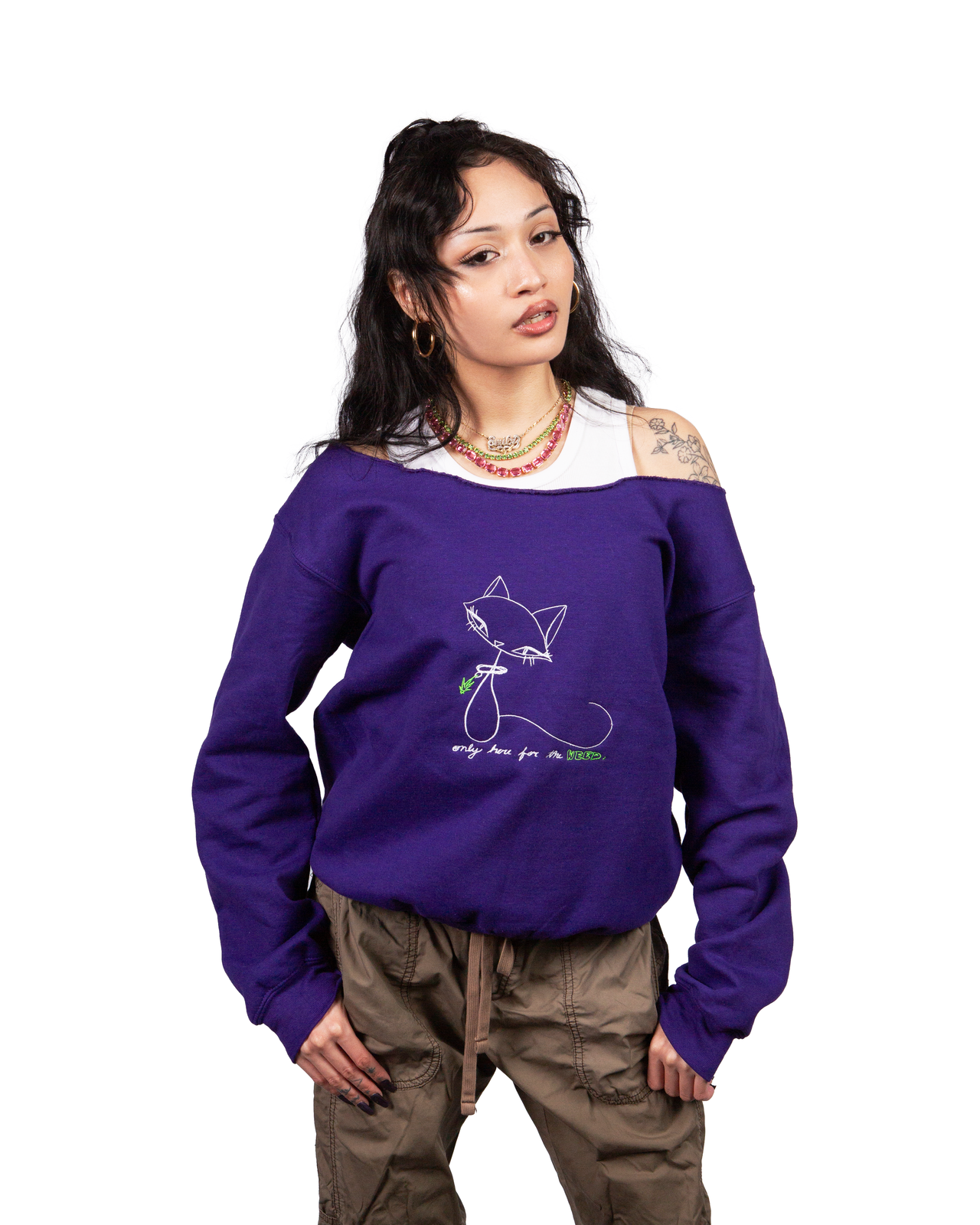 Only here for the… off the shoulder sweater