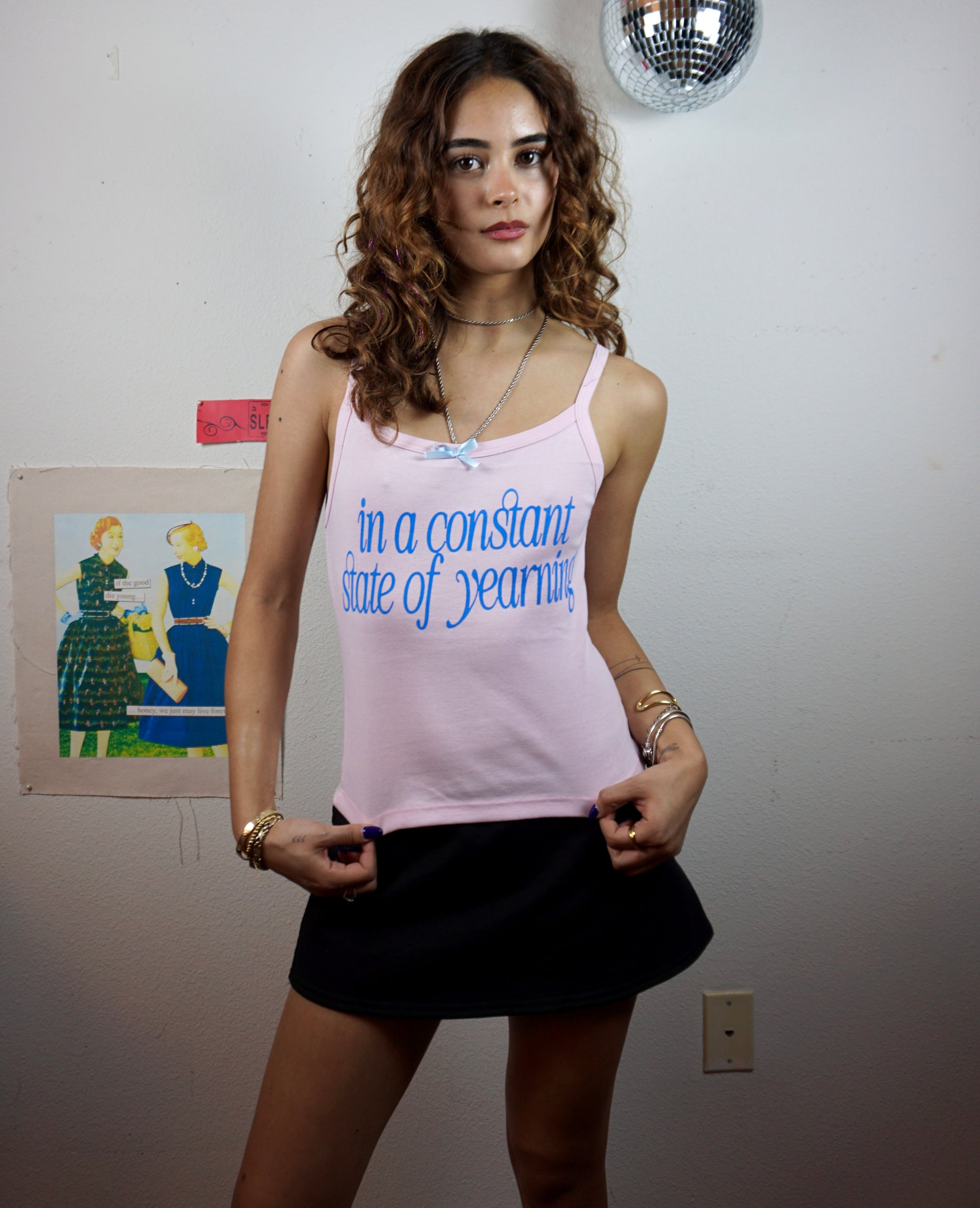 In a constant state of yearning tank top