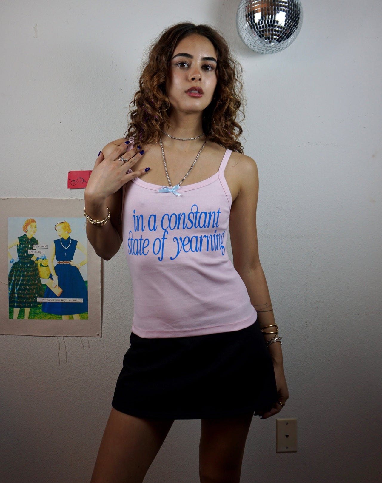 In a constant state of yearning tank top