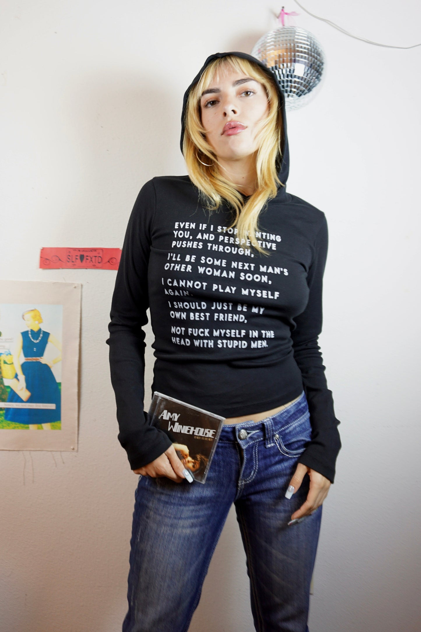 Tears dry on their own long sleeve hoodie