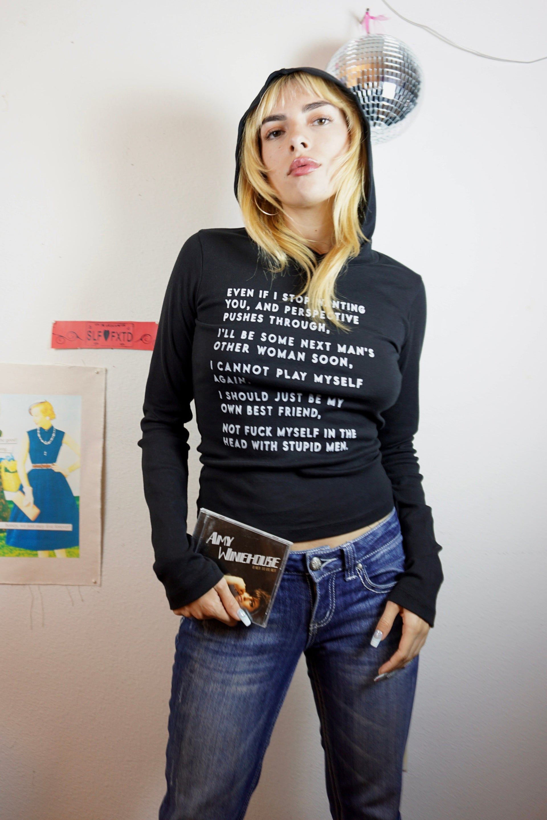 Tears dry on their own long sleeve hoodie