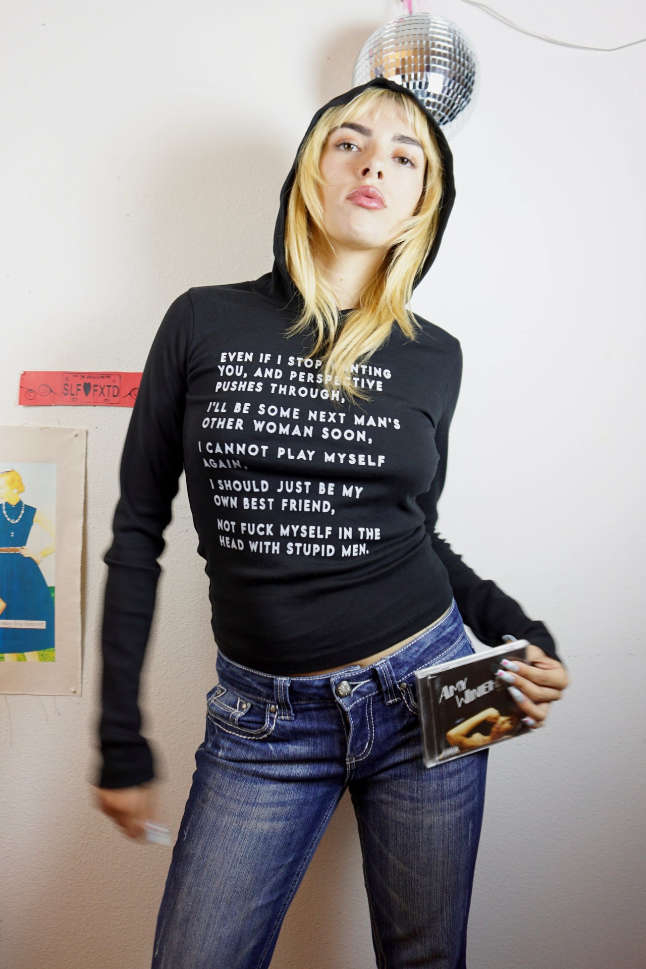 Tears dry on their own long sleeve hoodie