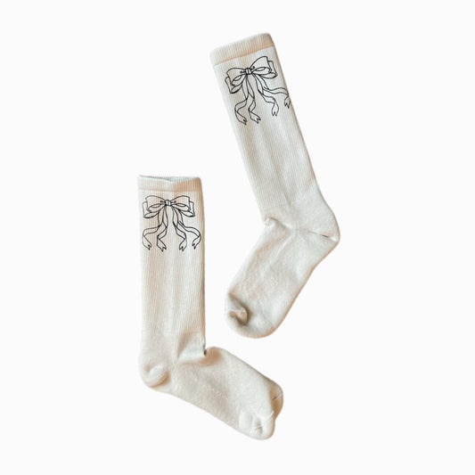 Ribbon crew Socks