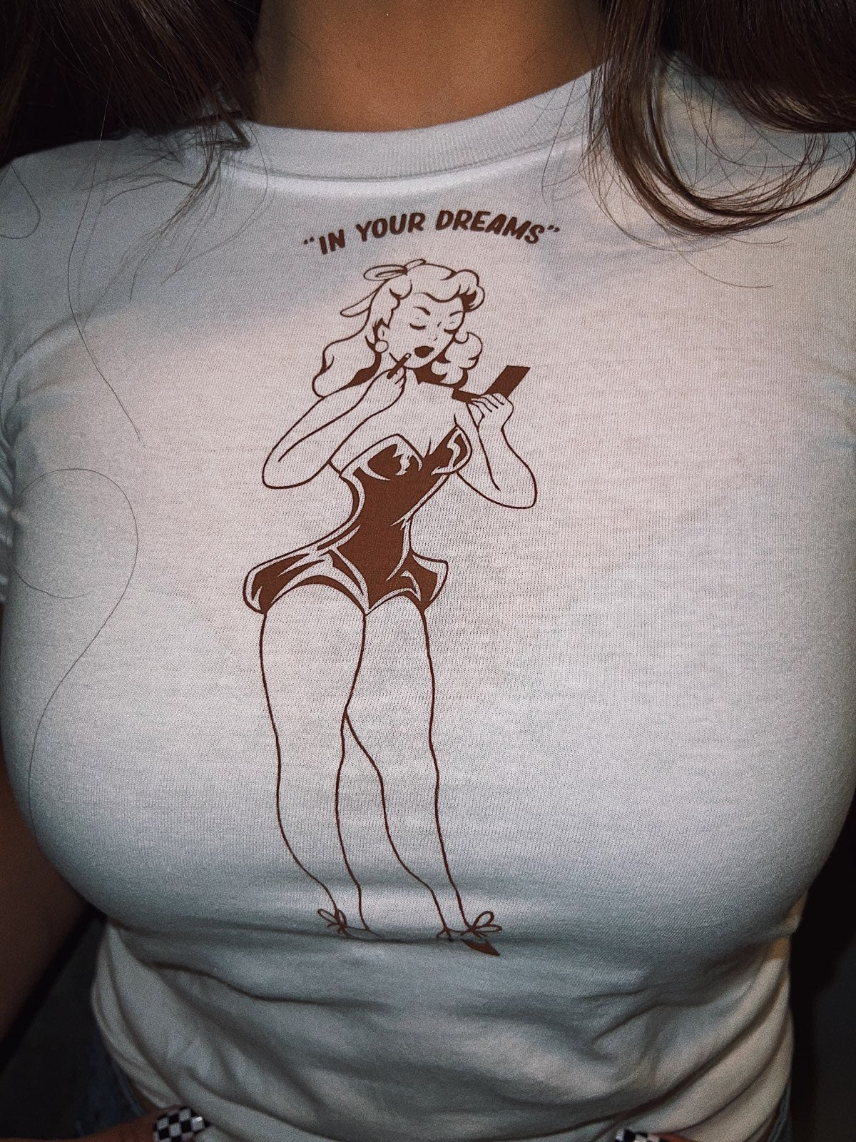 In your dreams pin up girl tee